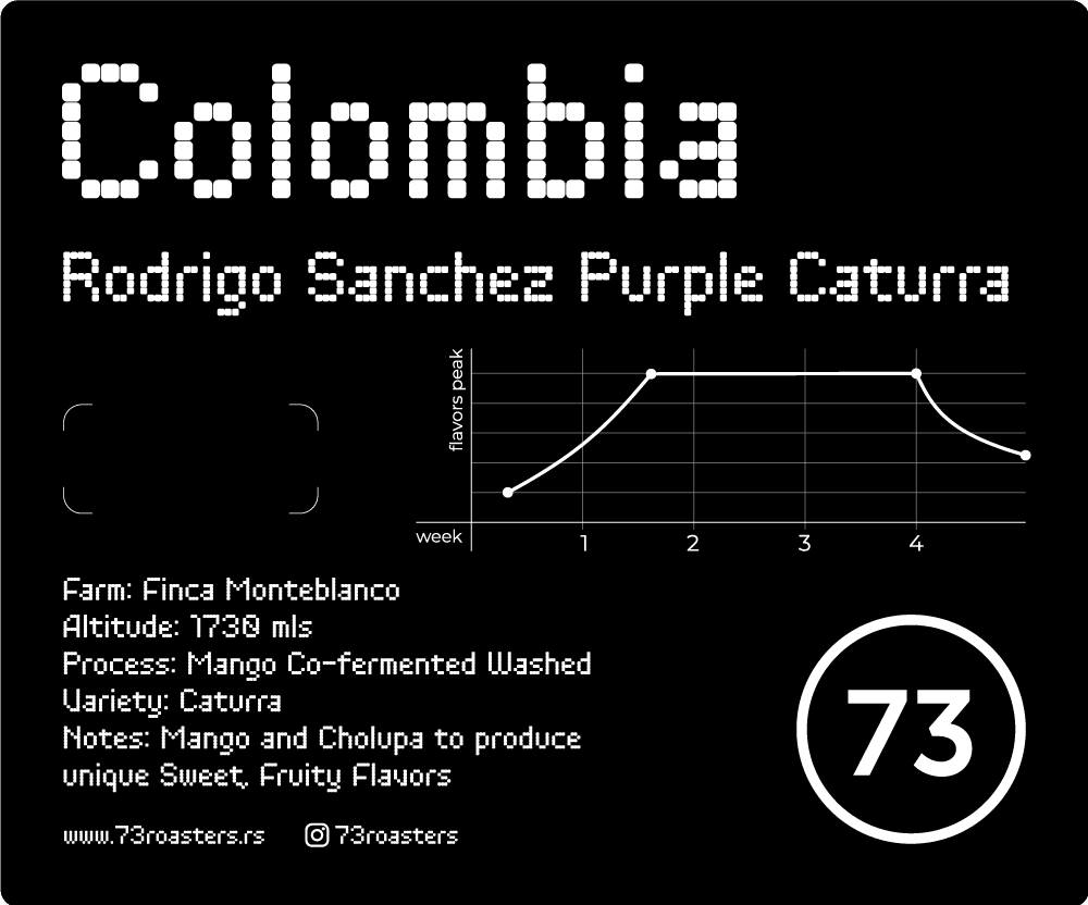 Colombia Purple Caturra - Mango Co-Fermented Washed